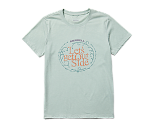 Let's Get Outside Short Sleeve Tee, Harbor Heather, dynamic