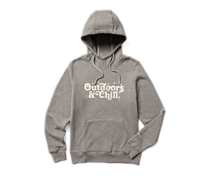 Outdoors and Chill Hoody, Heather Grey, dynamic