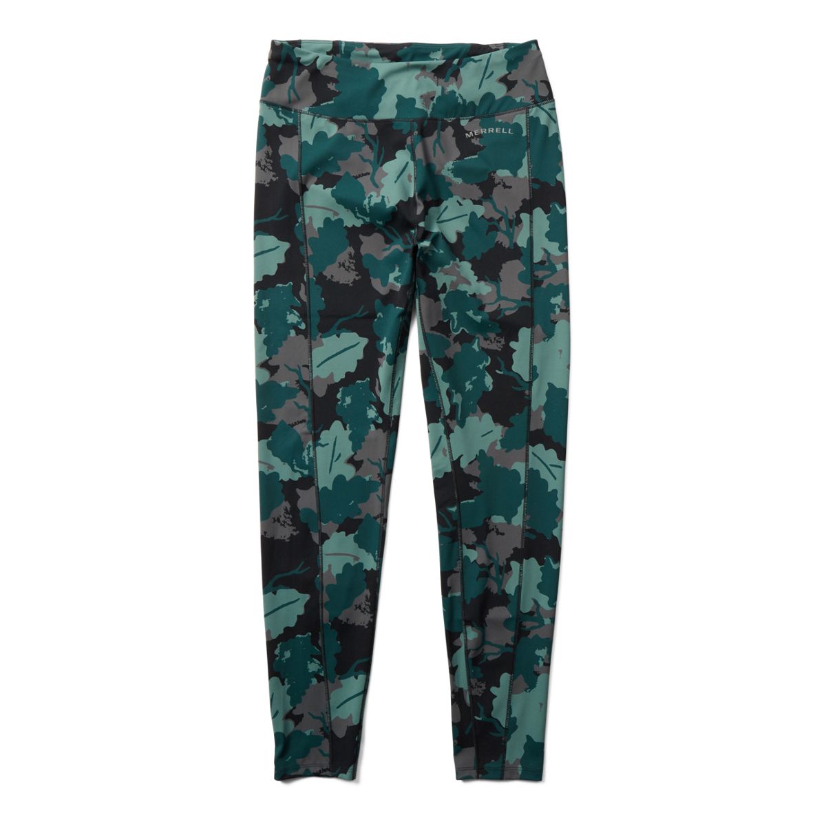 Trail Running Legging, Sea Moss Leaf Print, dynamic 1