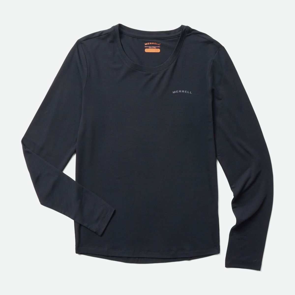 Everyday Long Sleeve Tee with Tencel™, Black, dynamic