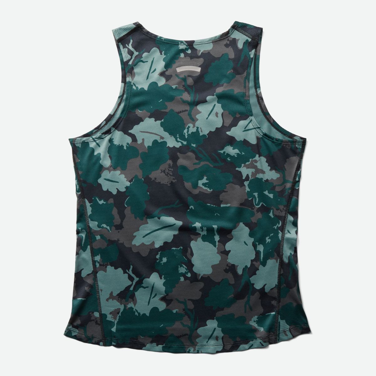Trail Running Singlet, Sea Moss Leaf Print, dynamic 2