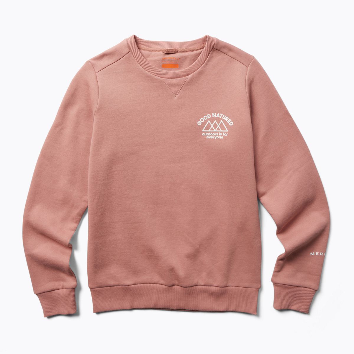 Good Natured Fleece Crew Neck, Ash Rose, dynamic