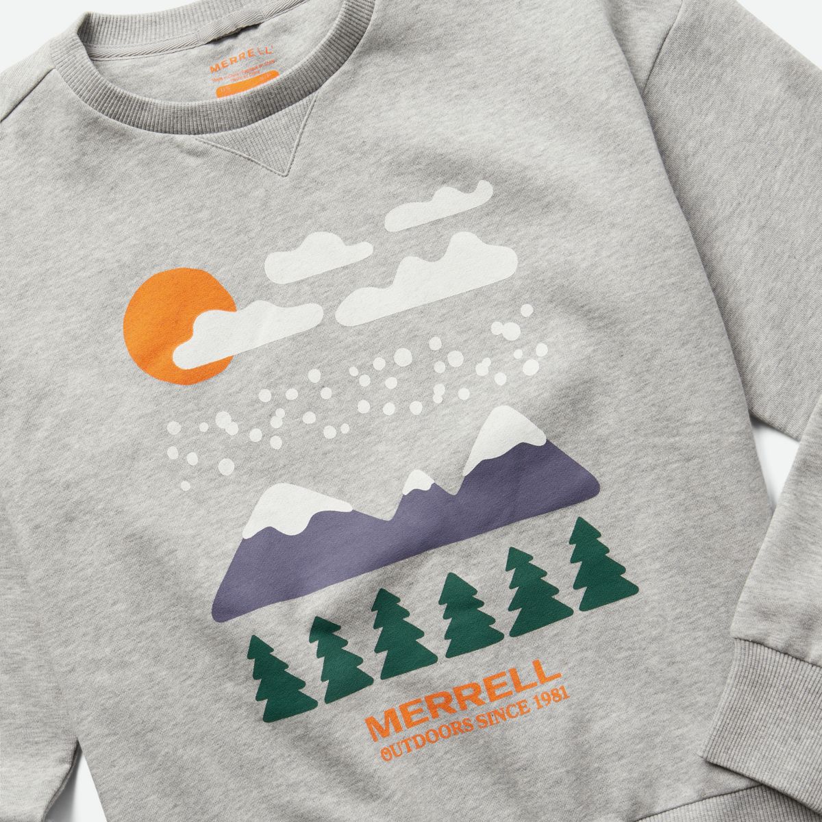 Snowcap Crew Neck, Grey Heather, dynamic 2