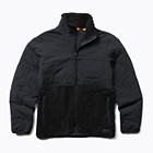 Sherpa Mixup Full Zip Jacket, Black, dynamic 1