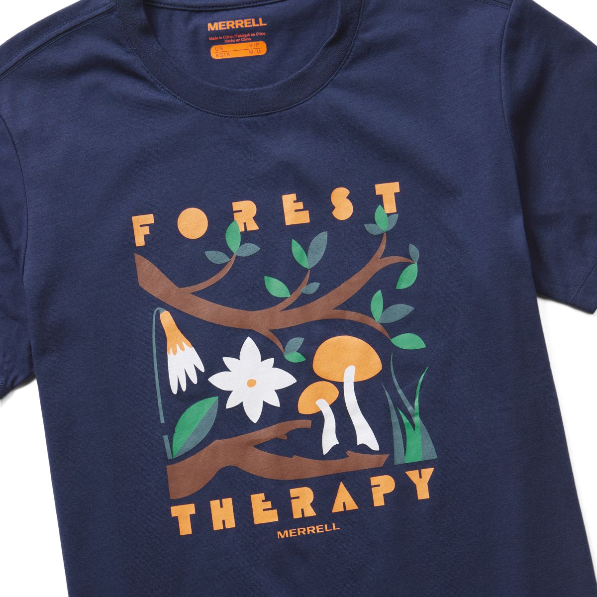 Forest Therapy Tee, Navy, dynamic 2