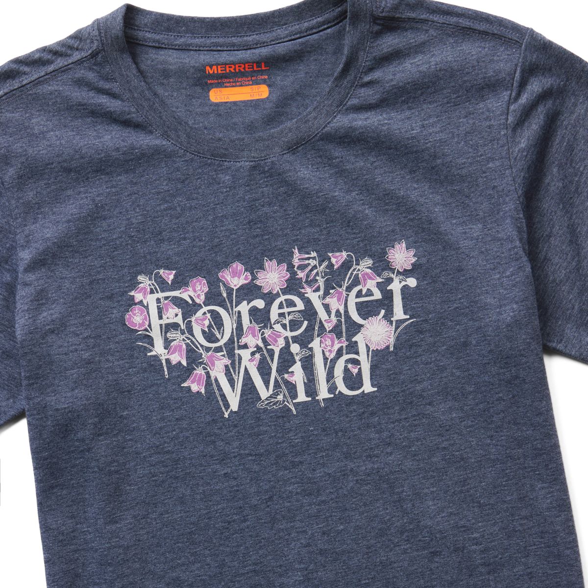 Forever Wild Tee, Navy Heather, dynamic 2