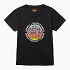 Unlikely Hikers X Merrell Short Sleeve Tee Extended Sizes, Black, dynamic 1