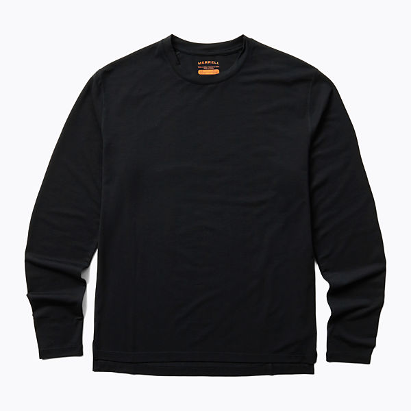 Perfect Long Sleeve Tee with Tencel™, Black, dynamic