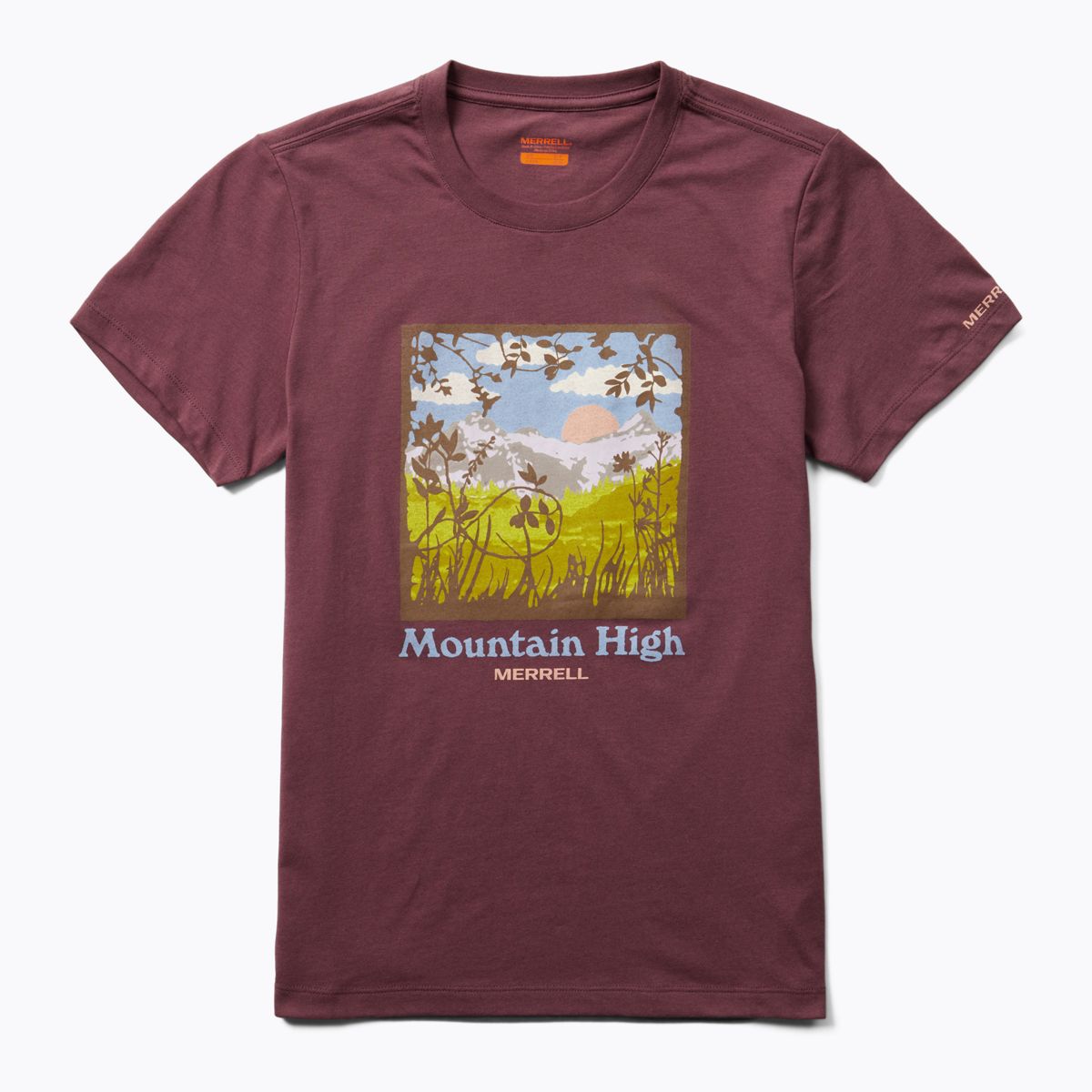 Mountain High Square Tee, Plum Wine, dynamic