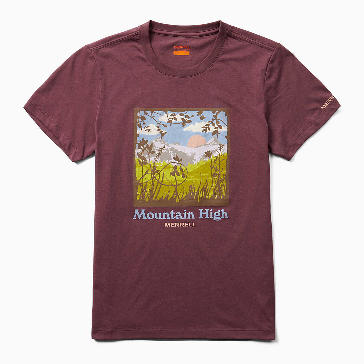 Mountain High Square Tee, Plum Wine, dynamic 1