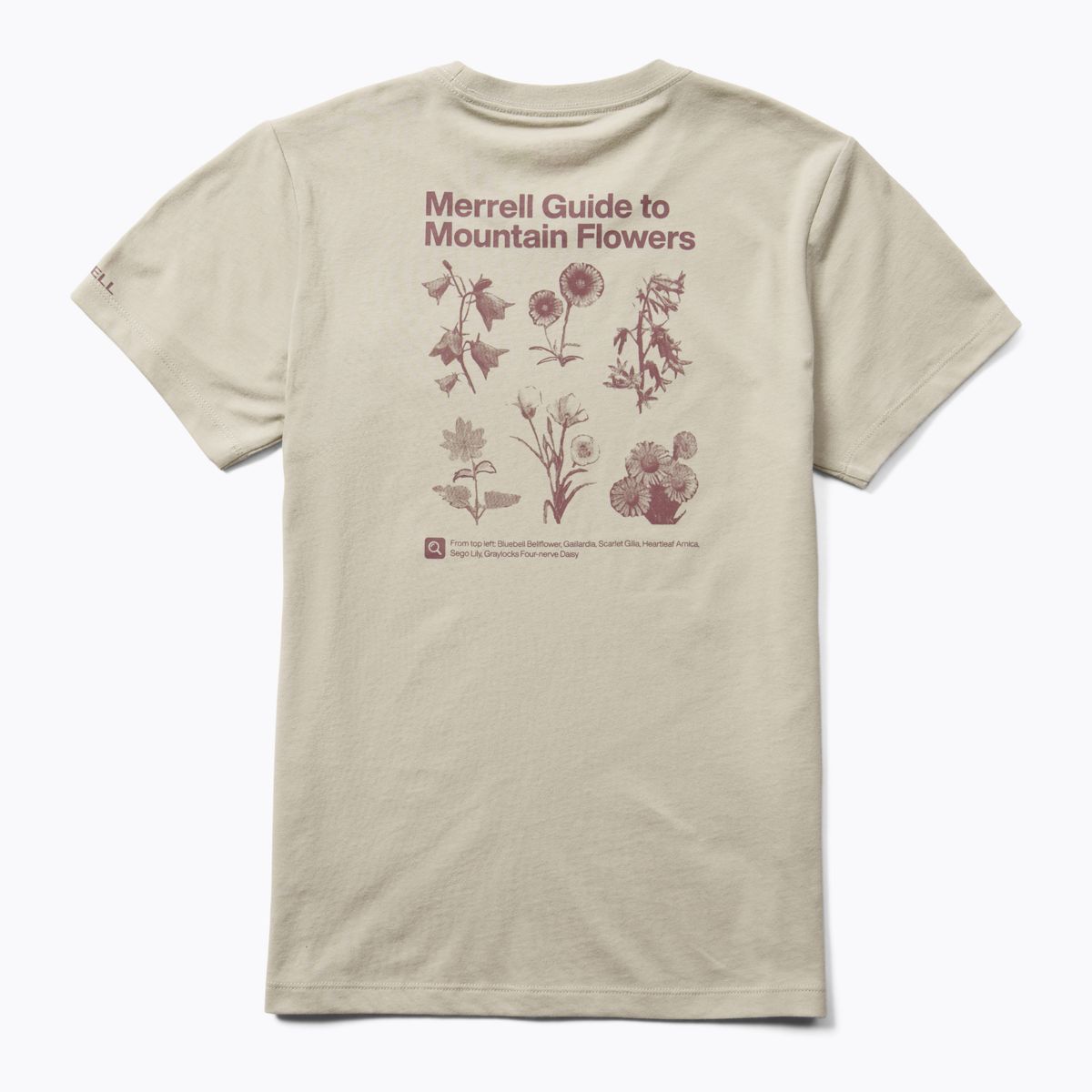 Mountain Floral Tee, Dove, dynamic 2
