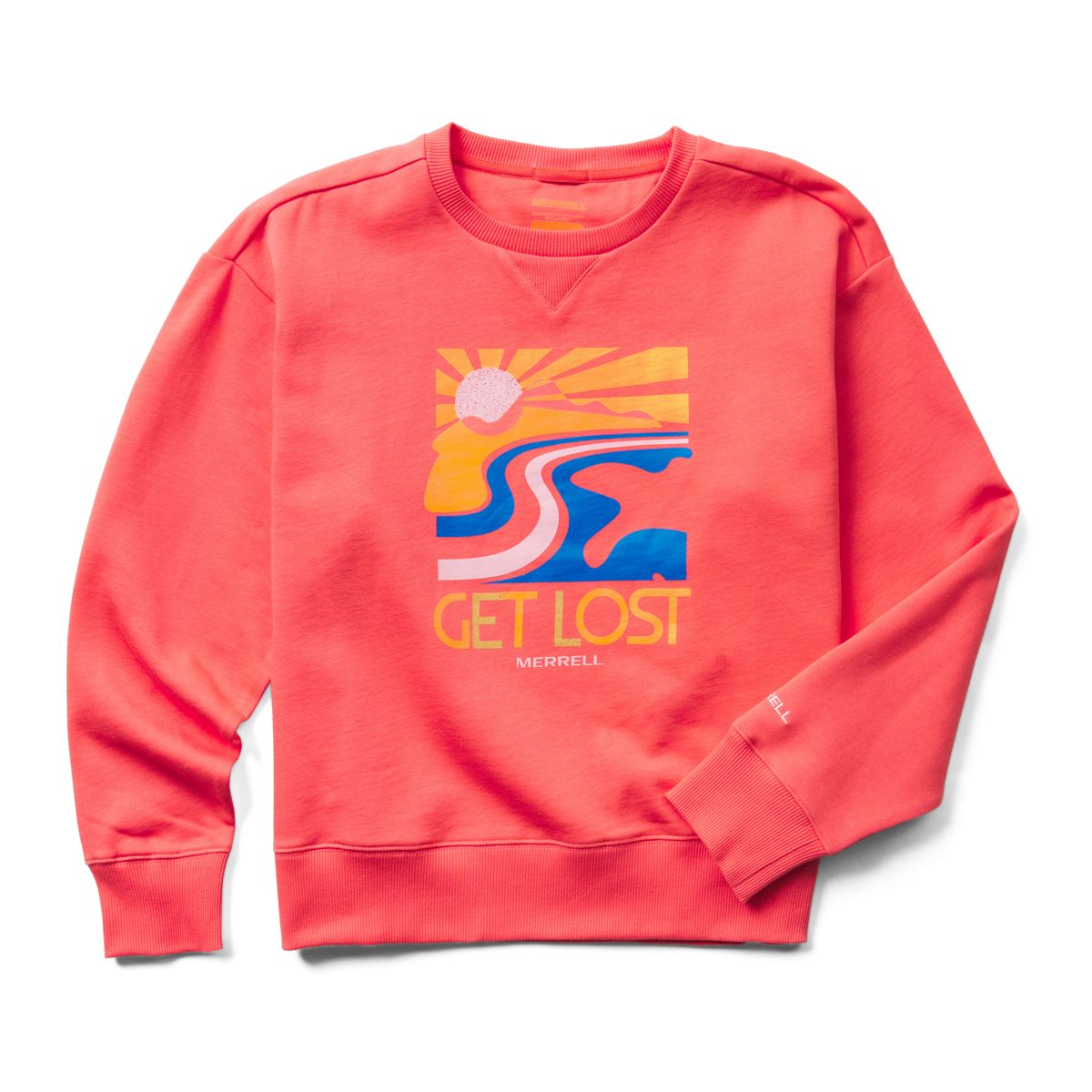 Get Lost Crewneck Fleece, Blossom, dynamic