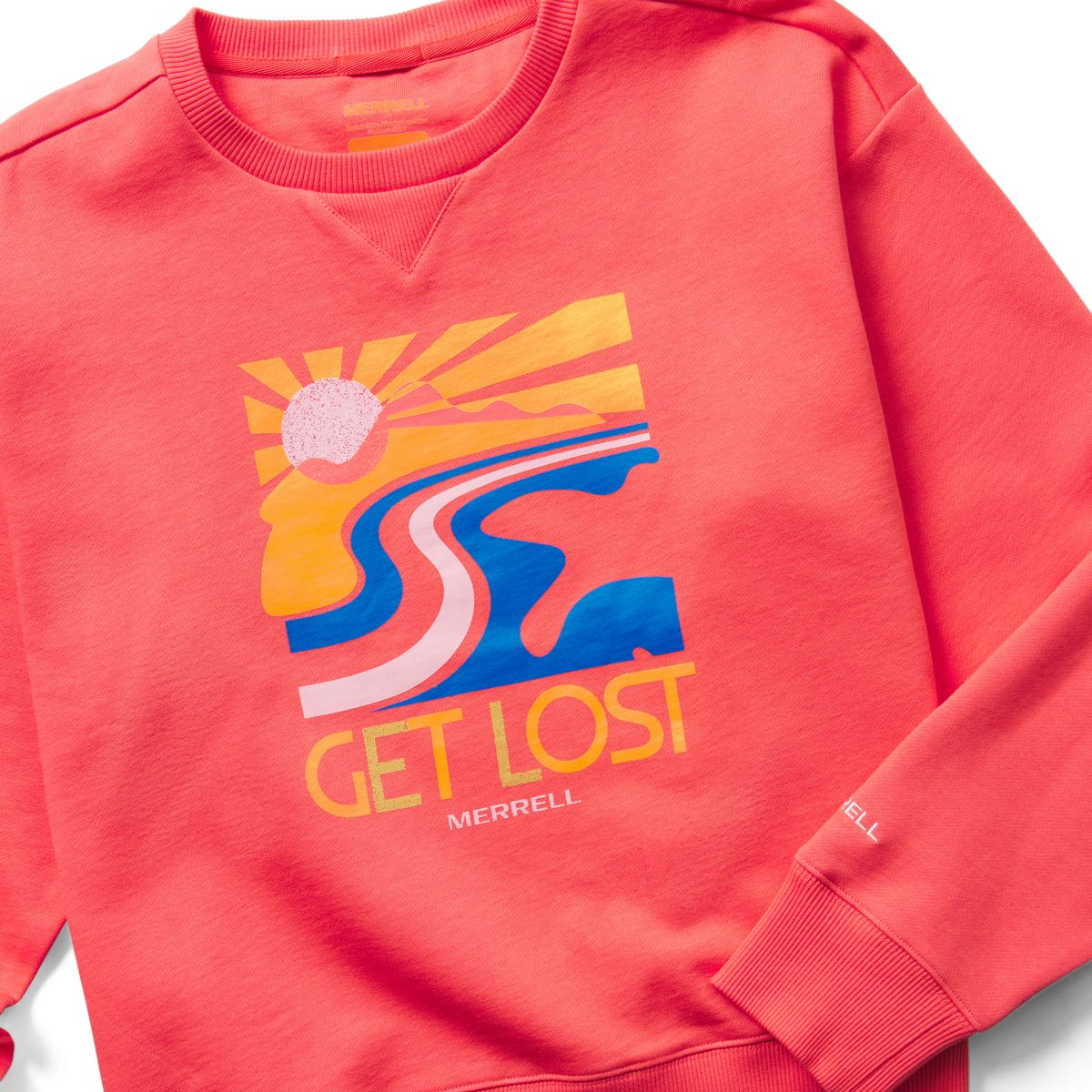 Get Lost Crewneck Fleece, Blossom, dynamic 2