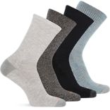 4 Pack Crew Sock, Multi Grey, dynamic