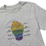 Outdoors For All Fist Graphic Tee, Grey Heather, dynamic
