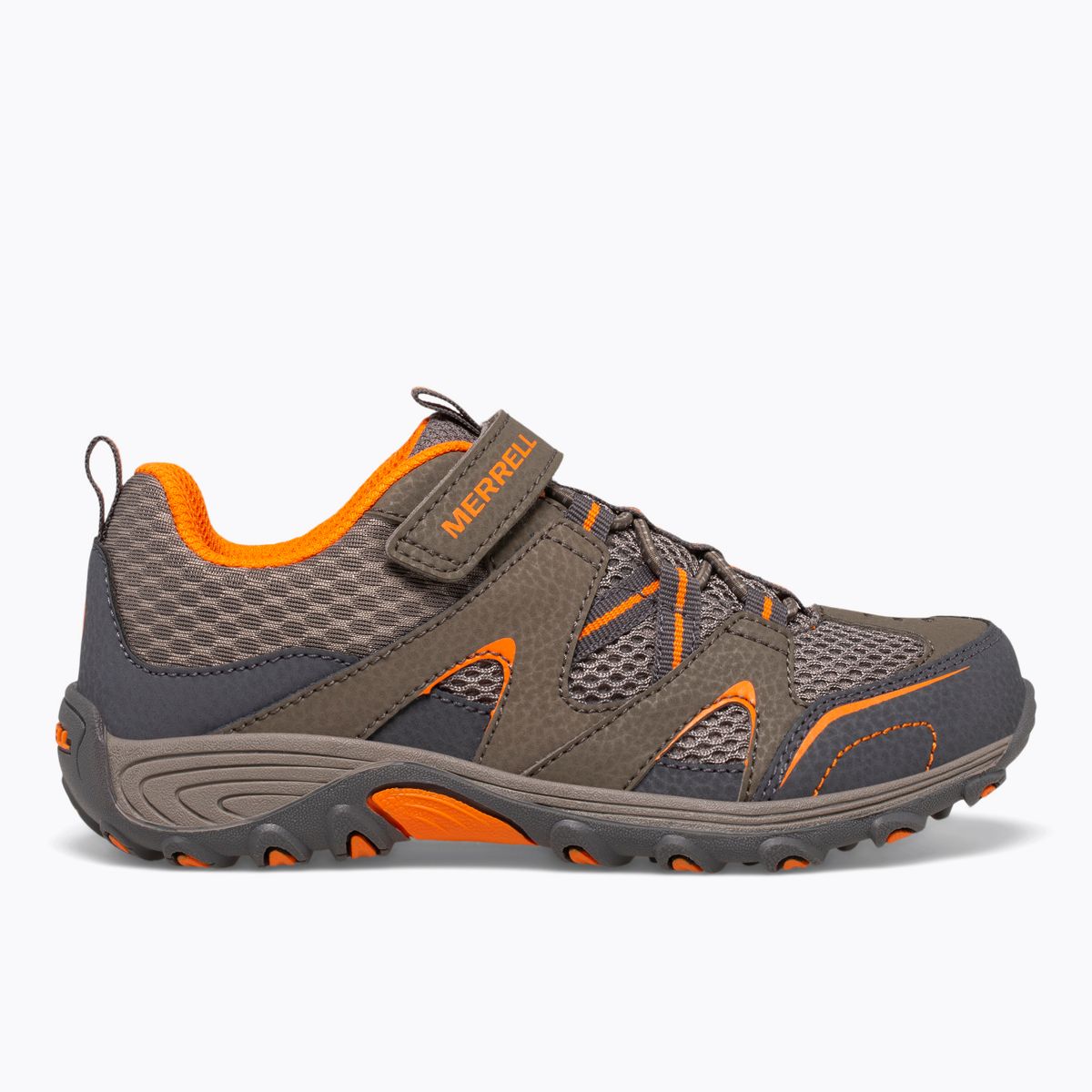 Trail Chaser Shoe, Gunsmoke / Orange, dynamic