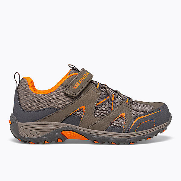 Trail Chaser Shoe, Gunsmoke / Orange, dynamic