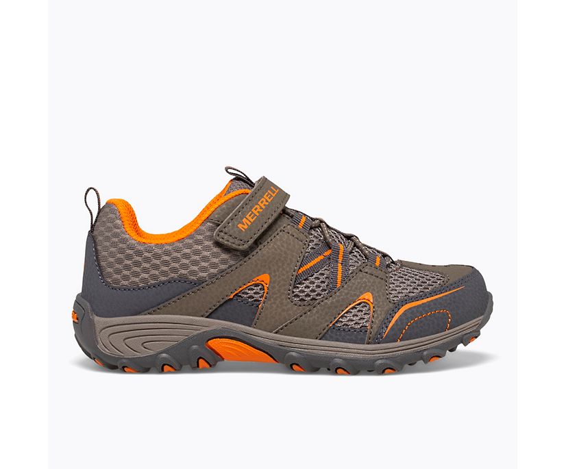 Trail Chaser Shoe, Gunsmoke / Orange, dynamic 1