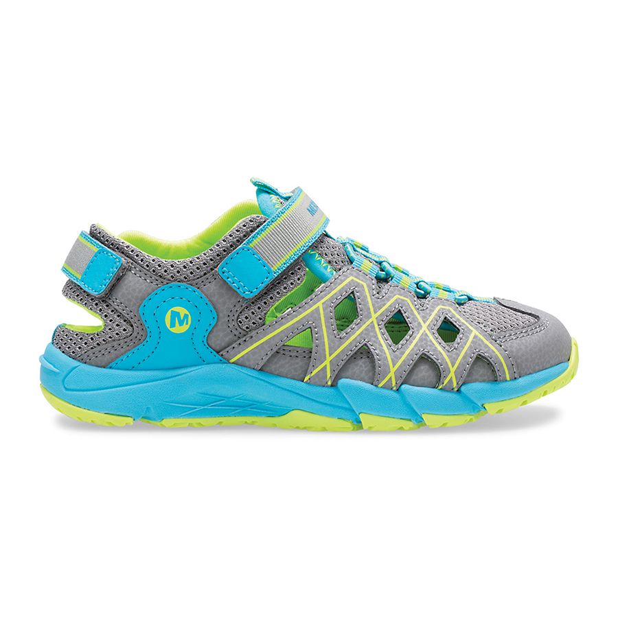 Hydro Quench Sandal, Grey/Turquoise, dynamic 1