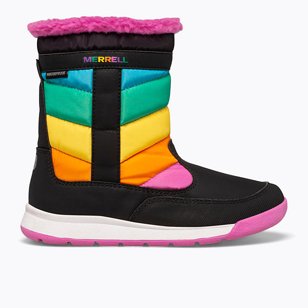 Alpine Puffer Waterproof Boot, Rainbow Multi, dynamic