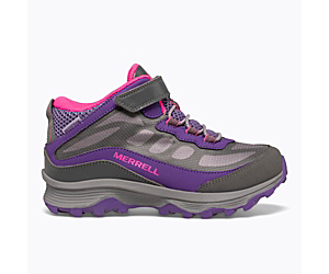 Moab Speed Mid A/C Waterproof, Grey/Pink/Purple, dynamic