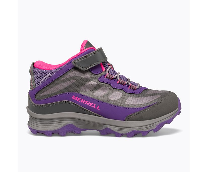 Moab Speed Mid A/C Waterproof, Grey/Pink/Purple, dynamic 1