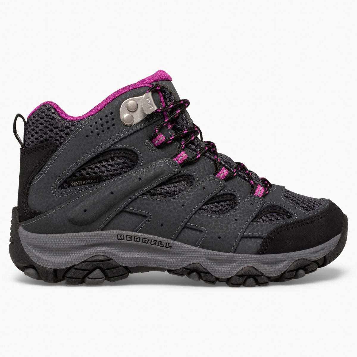 Moab 3 Mid Waterproof Boot, Granite/Berry, dynamic 1