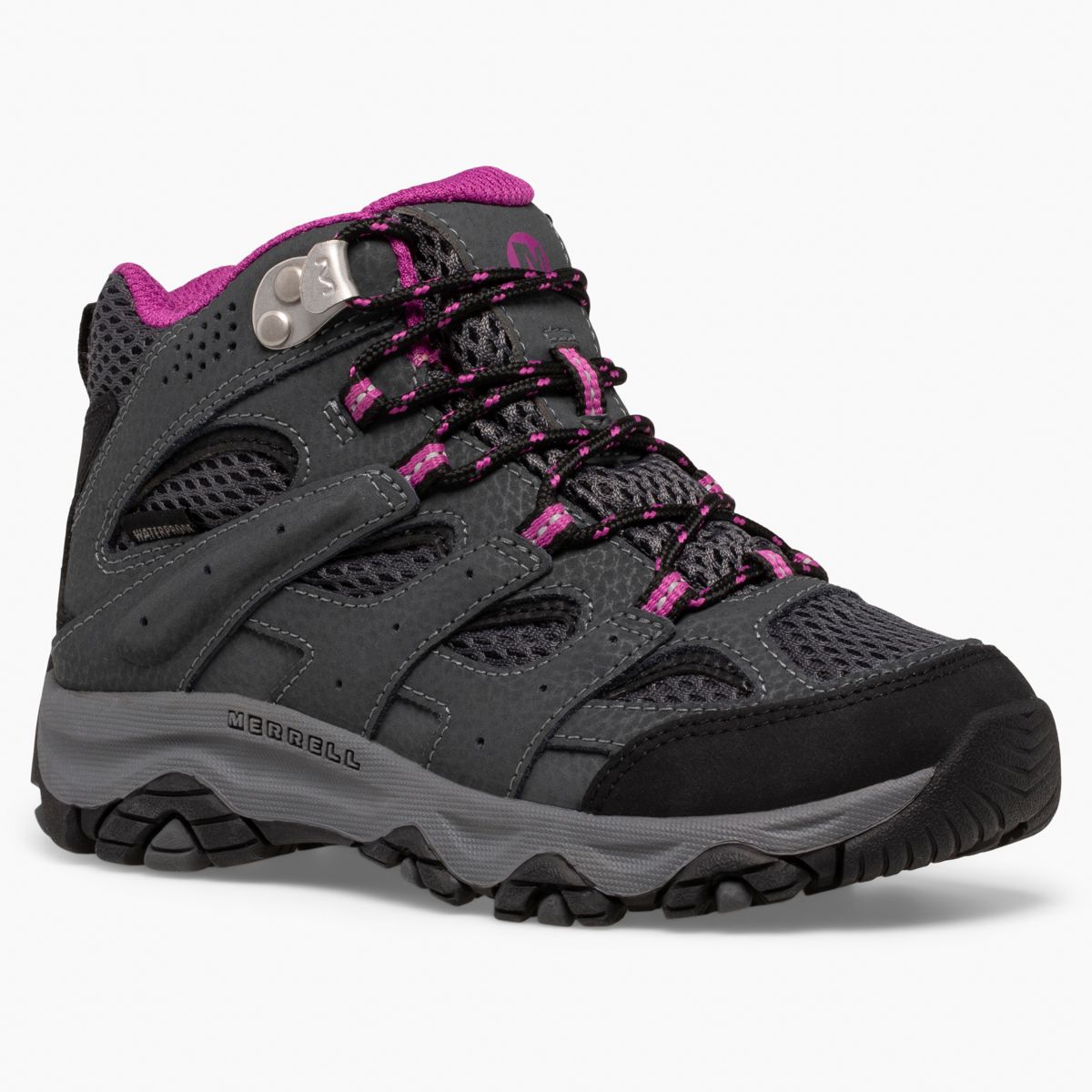 Moab 3 Mid Waterproof Boot, Granite/Berry, dynamic 2