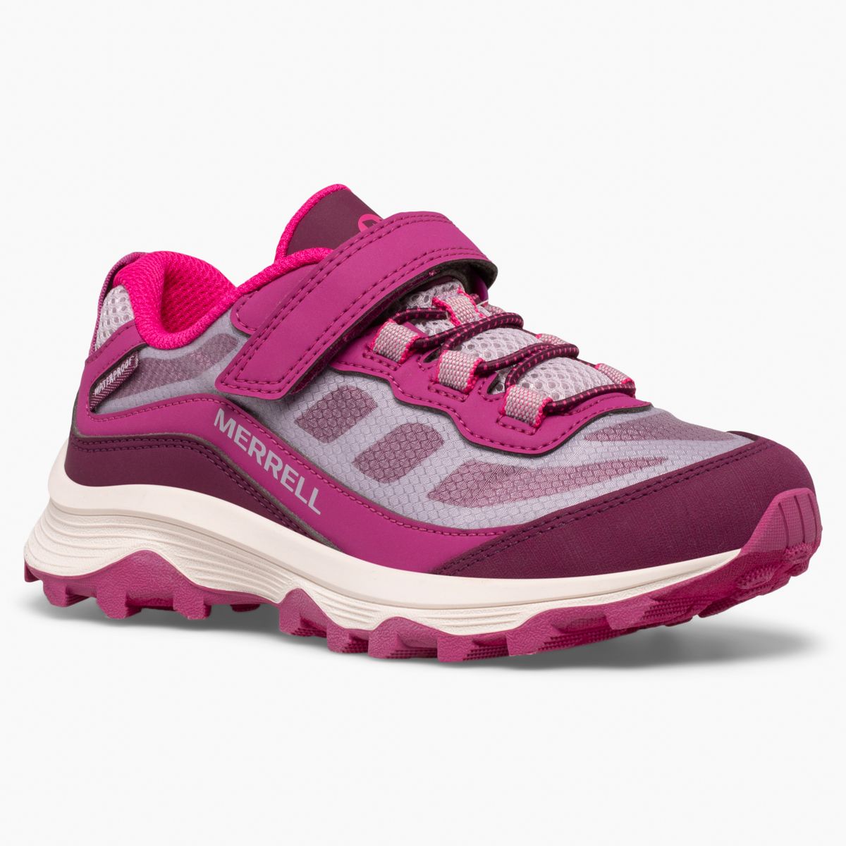 Moab Speed Low A/C Waterproof, Grey/Berry, dynamic 2