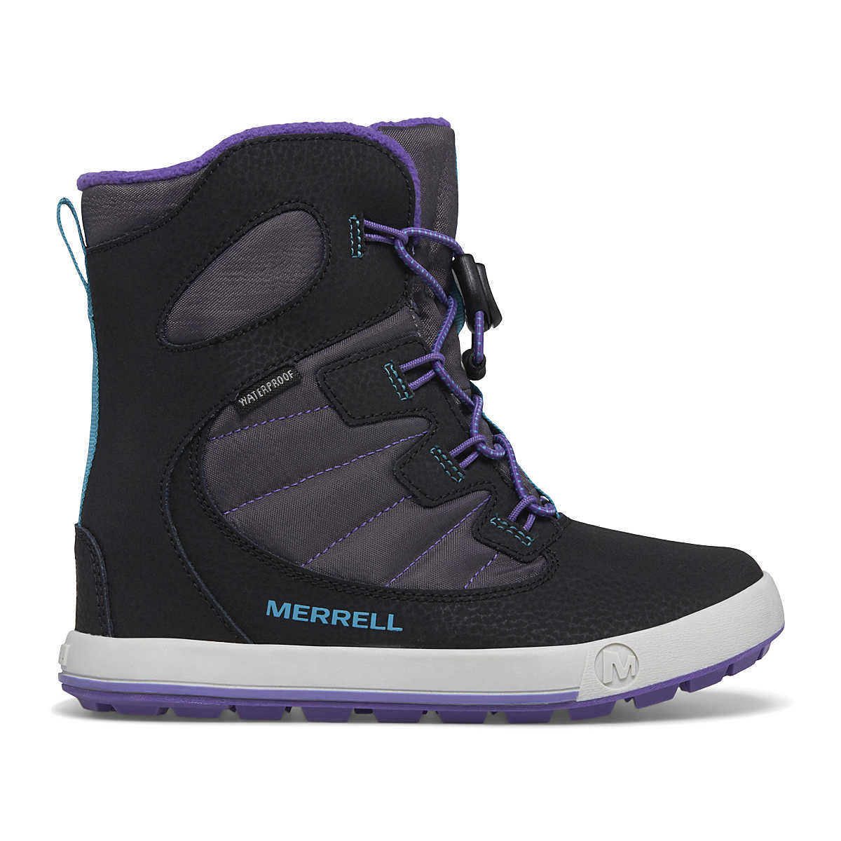 Snow Bank 4.0 Waterproof Boot, Black/Purple/Turquoise, dynamic 1