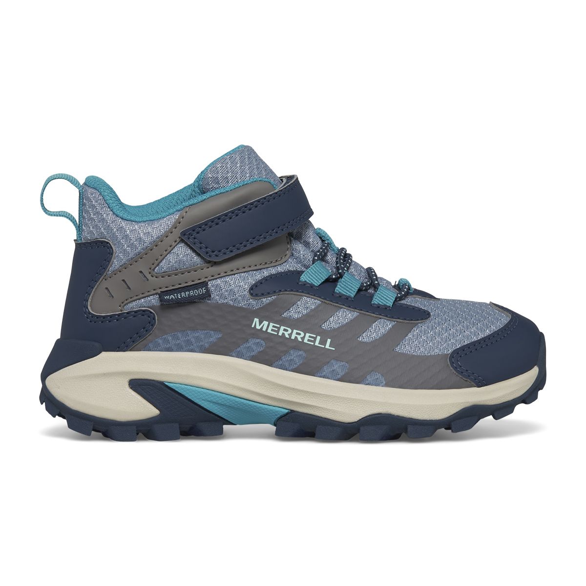 Moab Speed Mid 2 A/C Waterproof, Stone/Blue/Turquoise, dynamic 1