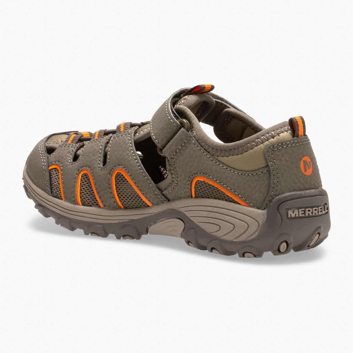 Hydro H2O Hiker Sandal, Gunsmoke/Orange, dynamic 5