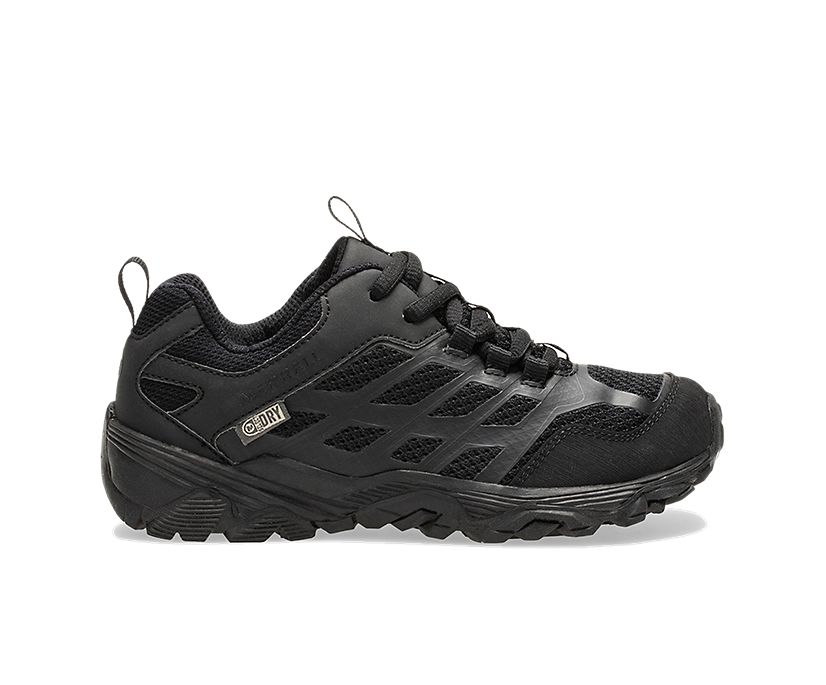 Moab FST Low Waterproof Shoes, Black/Black, dynamic
