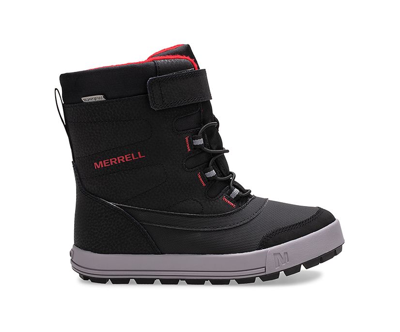 Snow Storm Waterproof Boot, Black/Grey/Red, dynamic 1