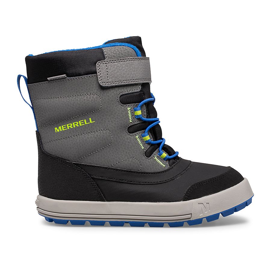 Snow Storm Waterproof Boot, Grey/Black/Royal, dynamic 1