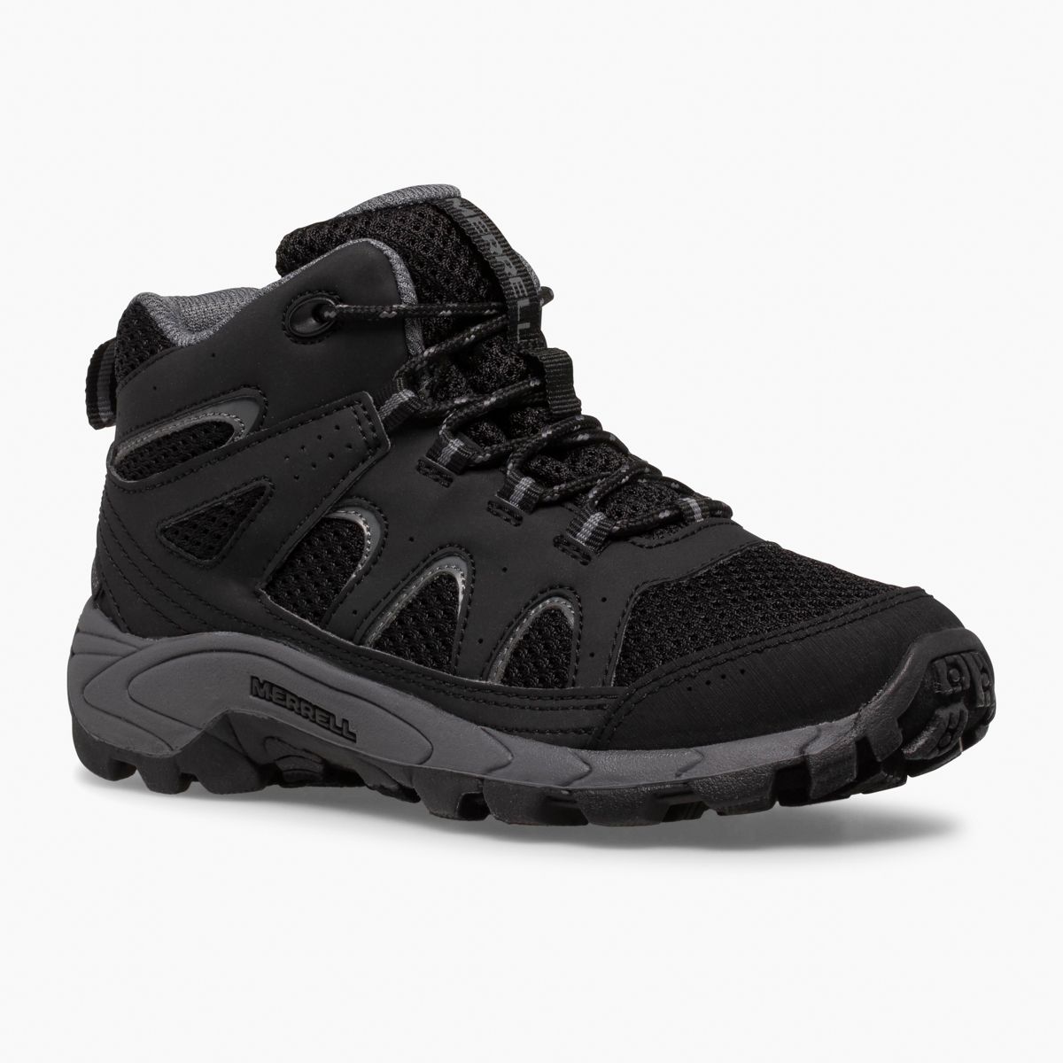 Oakcreek Mid Lace Waterproof Boot, Black/Grey, dynamic 2