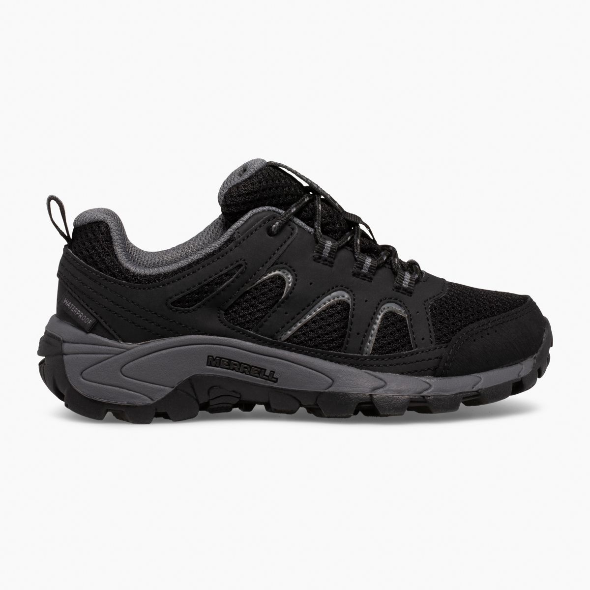 Oakcreek Low Lace Waterproof Sneaker, Black/Grey, dynamic