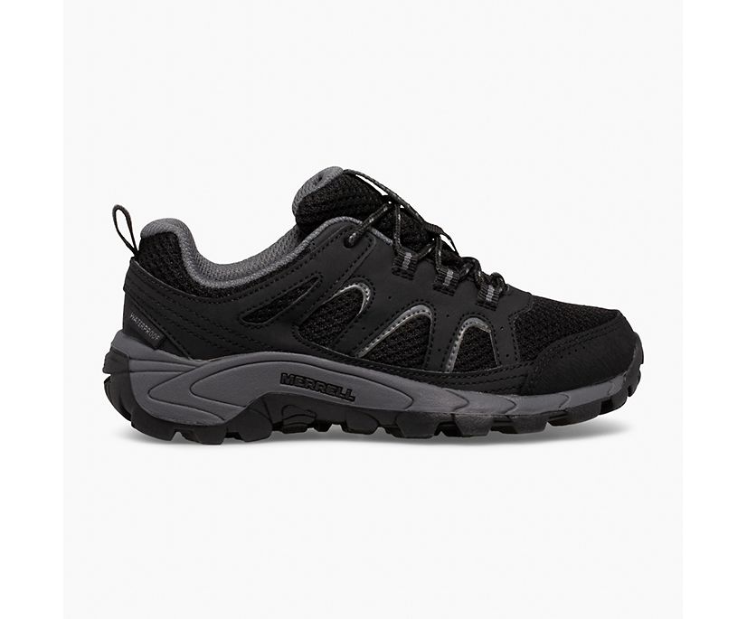 Oakcreek Low Lace Waterproof Sneaker, Black/Grey, dynamic 1