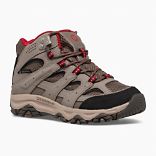 Moab 3 Mid Waterproof Boot, Boulder/Red, dynamic 2