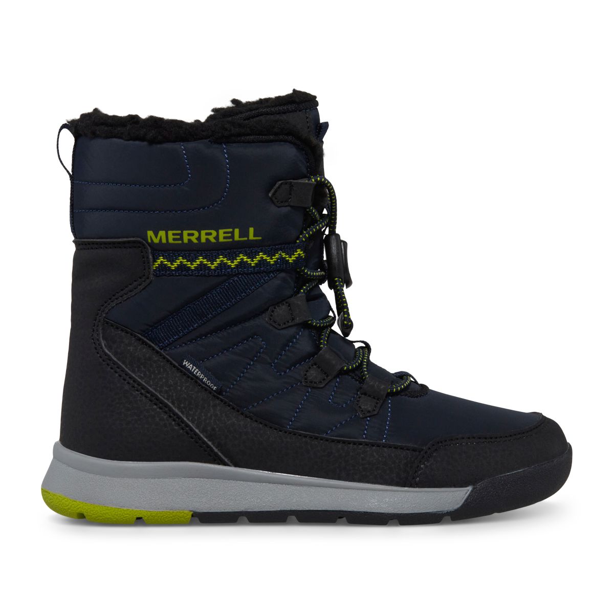 Snow Crush 3.0 Waterproof Boot, Navy/Green, dynamic