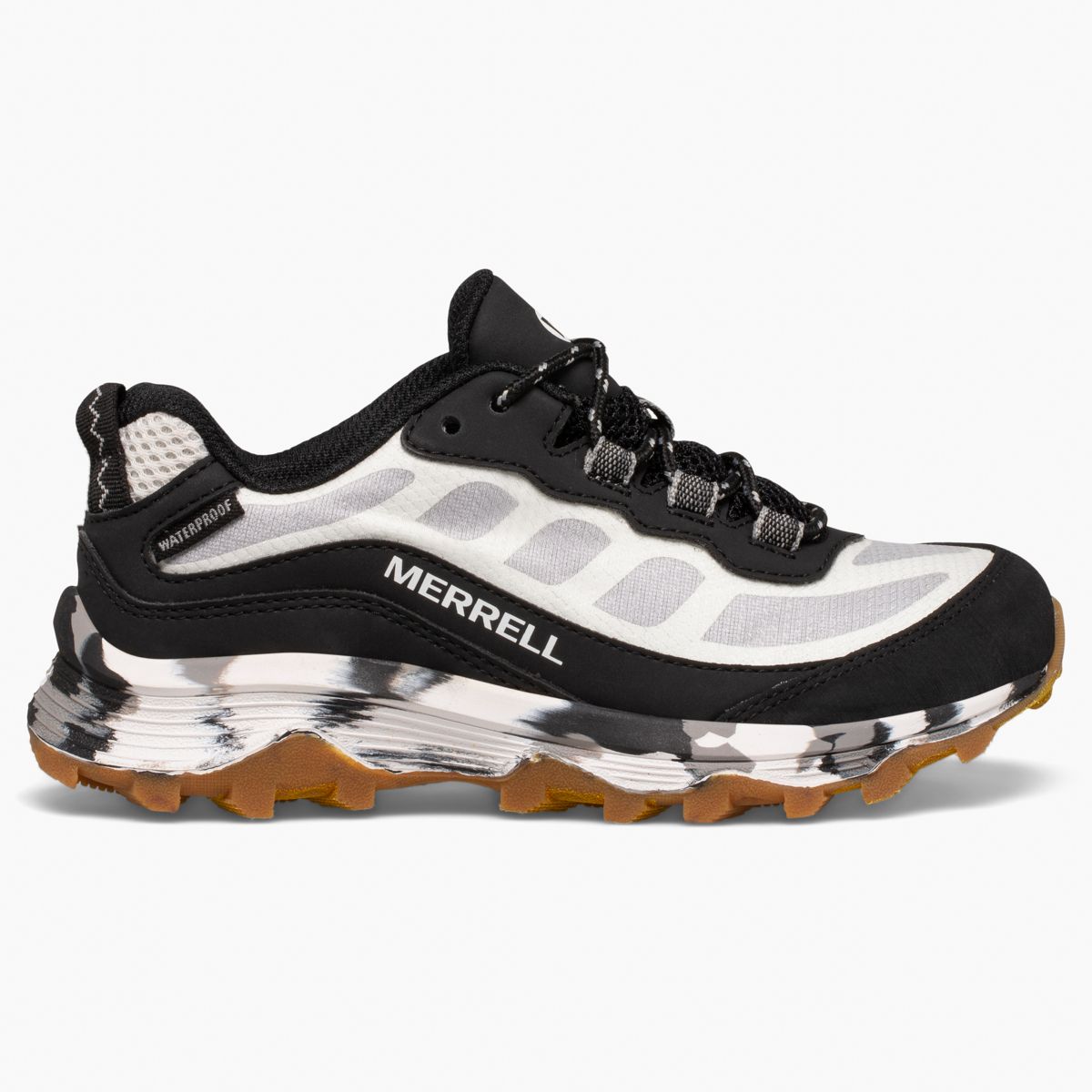 Moab Speed Low Waterproof, Black/White, dynamic