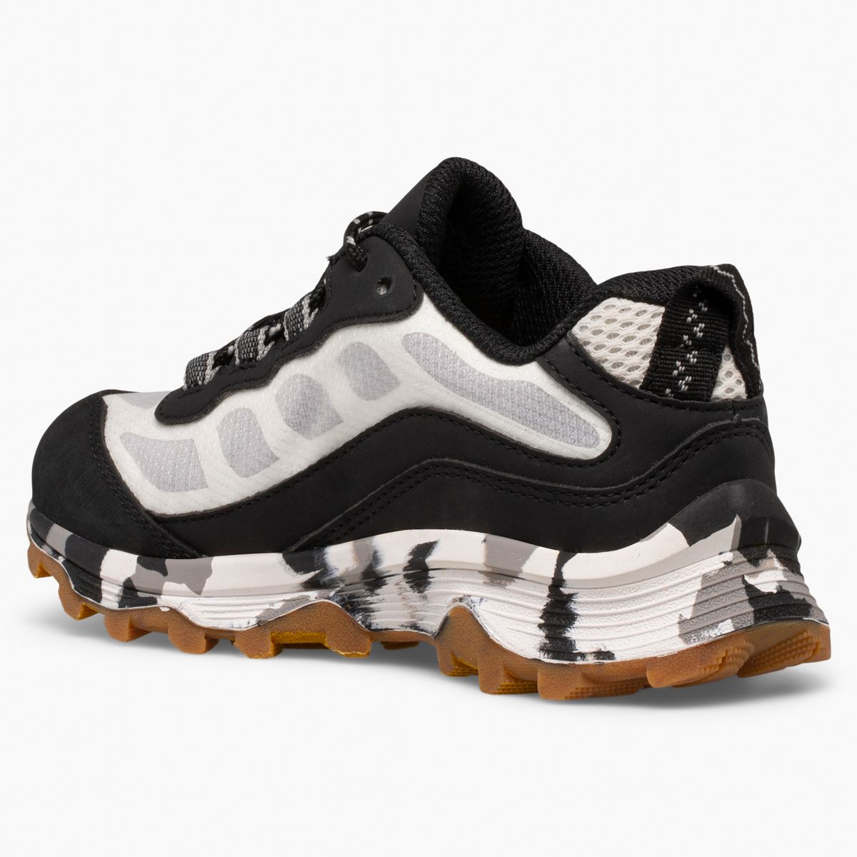 Moab Speed Low Waterproof, Black/White, dynamic 3