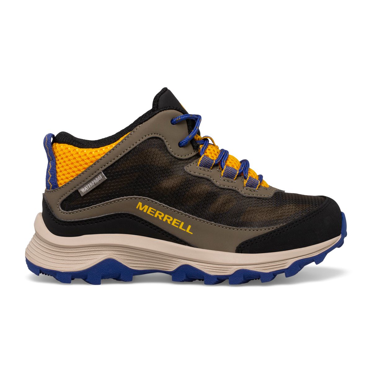 Moab Speed Mid Waterproof, Cobalt/Gold, dynamic