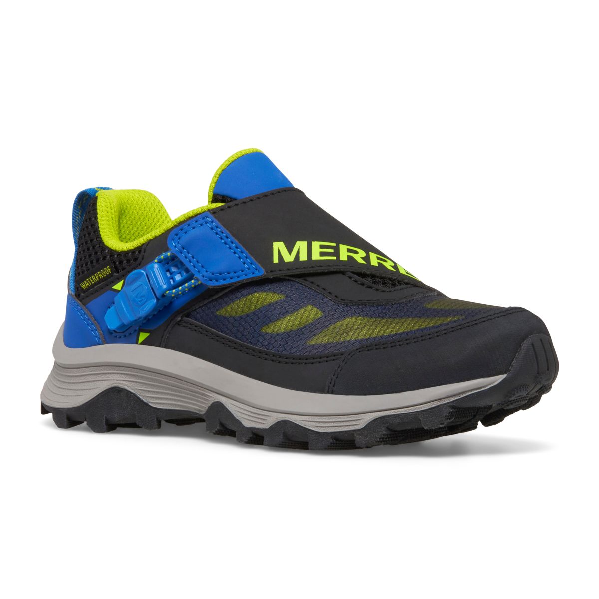 Moab Speed Low ZipTrek&trade; Waterproof, Black/Blue/Lime, dynamic 2