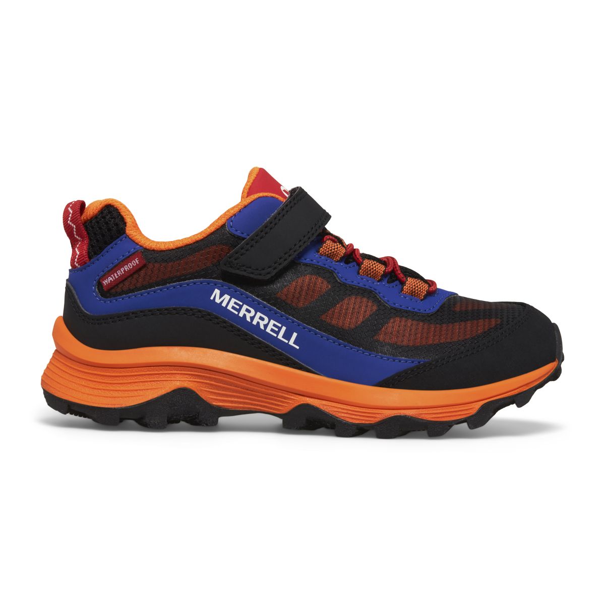 Moab Speed Low A/C Waterproof, Black/Blue/Orange, dynamic