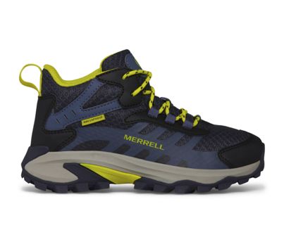 Merrell Moab Speed 2 Mid Waterproof, Navy/Hi Viz