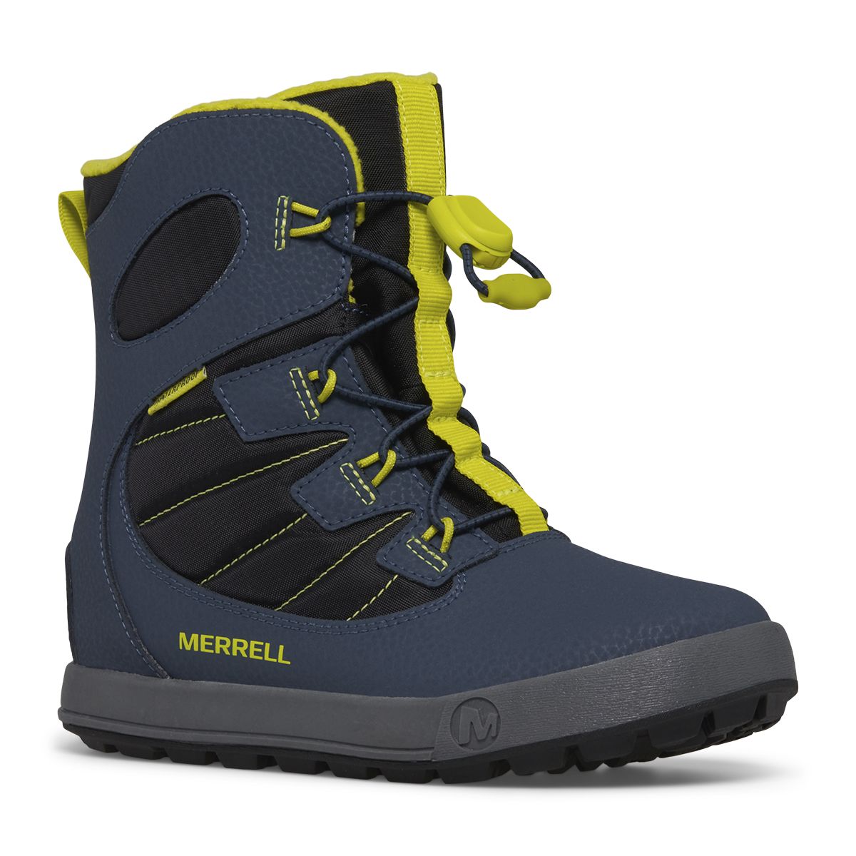 Snow Bank 4.0 Waterproof Boot, Navy/Lime, dynamic 2