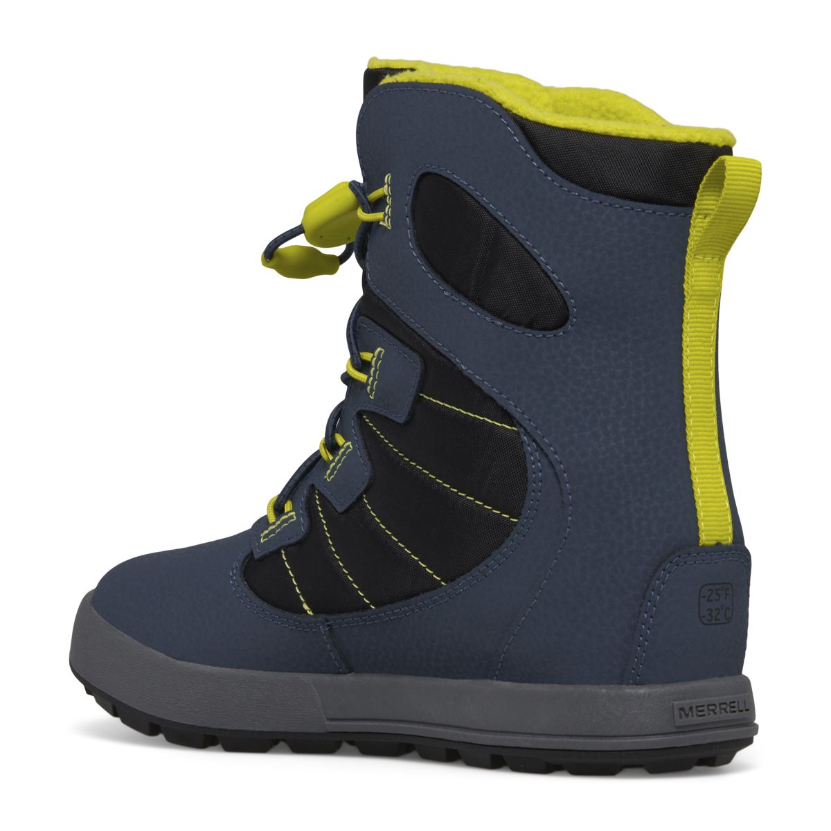 Snow Bank 4.0 Waterproof Boot, Navy/Lime, dynamic 3