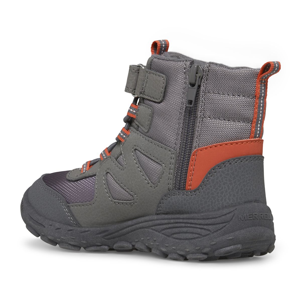 Polar Trekker Boot, Gunsmoke/Orange, dynamic 4