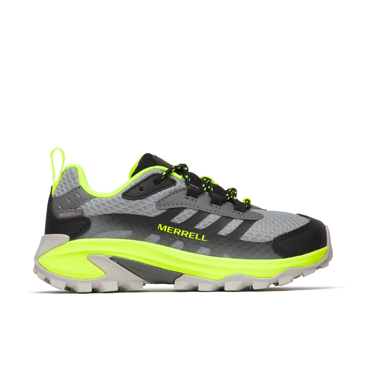 Moab Speed 2 Low Waterproof, Grey/Black/Citron, dynamic